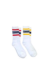 Dickies Genola 2 Pair Stripe Socks, White