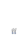 Dyrberg/Kern Anna Hoop Earrings, Silver & Light Blue