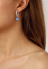Dyrberg/Kern Barbara Drop Earrings, Light Blue & Silver