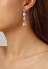 Dyrberg/Kern Cornelia Drop Earrings, Silver & Yellow