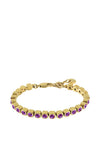Dyrberg/Kern Cory Amethyst Bracelet, Gold