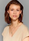 Dyrberg/Kern Ette Necklace, Gold & Aqua