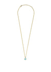 Dyrberg/Kern Ette Necklace, Gold & Aqua