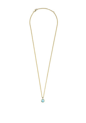Dyrberg/Kern Ette Necklace, Gold & Aqua
