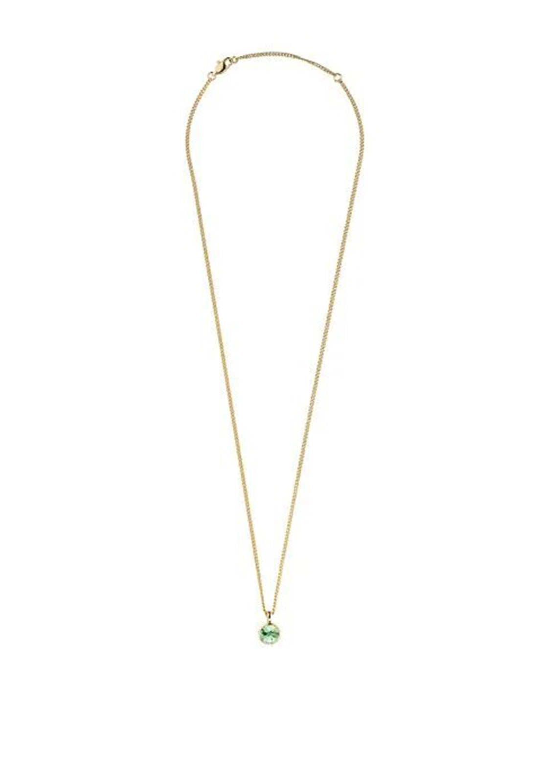 Dyrberg/Kern Ette Necklace, Gold & Light Green