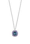Dyrberg/Kern Kelly Lilac Pave Necklace Silver & Blue
