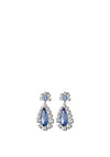 Dyrberg/Kern Lucia Drop Earrings, Silver & Light Blue