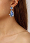 Dyrberg/Kern Lucia Drop Earrings, Silver & Light Blue