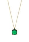Dyrberg/Kern Sanna Emerald Green Necklace, Gold