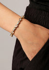 Dyrberg/Kern Teresia Bracelet, Gold & Peach Multi