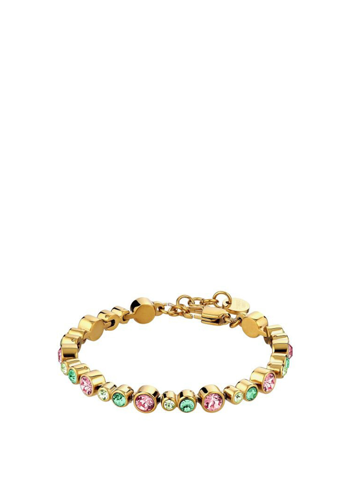 Dyrberg/Kern Teresia Bracelet, Gold & Rose Green