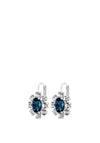 Dyrberg/Kern Valentina Drop Earrings Silver & Blue