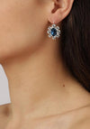 Dyrberg/Kern Valentina Drop Earrings Silver & Blue