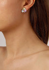 Dyrberg/Kern Viena Earrings, Silver & Rose Multi