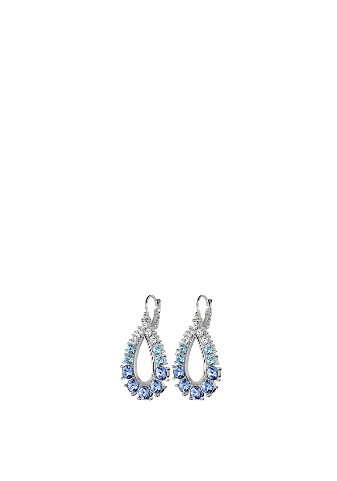 Dyrberg/Kern Zanetta Teardrop Earrings, Light Blue & Silver