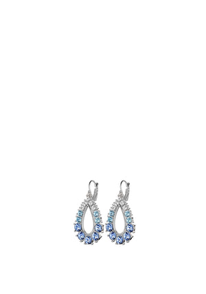 Dyrberg/Kern Zanetta Teardrop Earrings, Light Blue & Silver