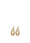 Dyrberg/Kern Zanetta Teardrop Earrings, Peach & Gold