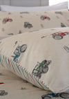 Deyongs Reversible Tractors Print Duvet Set, Neutral