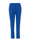Dolcezza Cropped Cut Out Cuff Jeans, Royal Blue