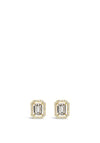 Absolute Halo Pendant Earrings, Gold