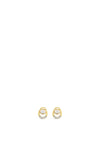 Absolute Pearl Circle Twist Earrings, Gold