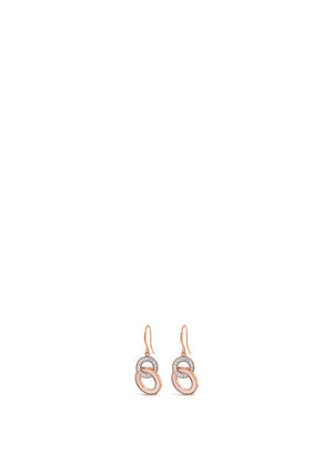 Absolute Crystal Drop Earrings, Rose Gold