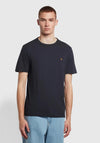 Farah Danny Organic Cotton T-Shirt, True Navy