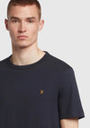 Farah Danny Organic Cotton T-Shirt, True Navy