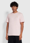 Farah Danny T-Shirt, Mid Pink Marl