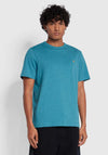 Farah Danny T-Shirt, Petrol Blue Marl