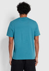 Farah Danny T-Shirt, Petrol Blue Marl