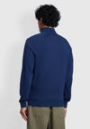 Farah Jim Quarter Zip Sweatshirt, Rich Indigo
