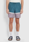 Farah Murphy Cut & Sew Swim Shorts, Ocean