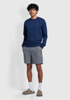 Farah Tim Crew Neck Sweatshirt, Rich Indigo