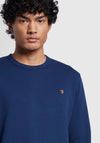 Farah Tim Crew Neck Sweatshirt, Rich Indigo