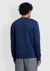 Farah Tim Crew Neck Sweatshirt, Rich Indigo