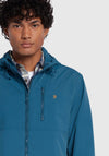Farah Westchester Water Resistant Hooded Jacket, Atlantic