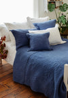 Forever England Stonewash Cotton Bedspread, Lapis Blue