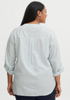 Fransa Striped Blouse, Blue & White