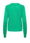 Fransa Fine Knit Buttoned Cardigan, Emerald