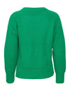 Fransa Woven Knit Jumper, Emerald
