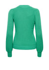 Fransa Cable Knit Jumper, Emerald