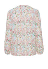 Fransa Floral Pattern Linen Shirt, White Multi