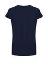 Fransa Dainty Floral Short Sleeve Top, Navy