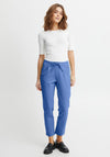 Fransa Stretch Jersey Casual Trousers, Powder Blue