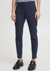 Fransa Carrie Mid Waist Trousers, Navy