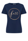 Fransa Faith Graphic T-Shirt, Navy
