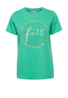 Fransa Faith Graphic T-Shirt, Emerald