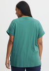 Fransa Floral Love Graphic T-Shirt, Sage Green
