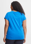 Fransa Floral Love Graphic T-Shirt, Cobalt Blue
